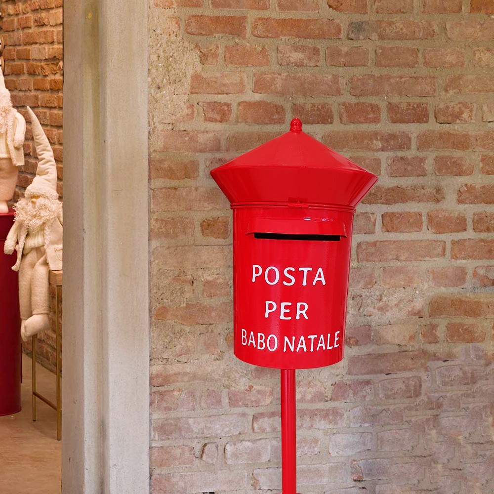 280035 Buzón de Papá Noel Redondo 80cm color...