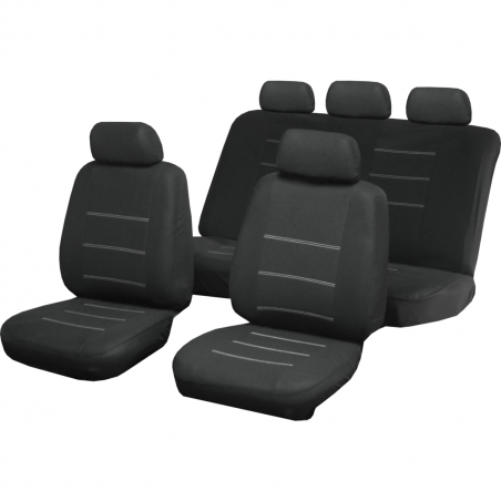 937923 Set de fundas GRIS universales asientos coche acolchadas y transpirables