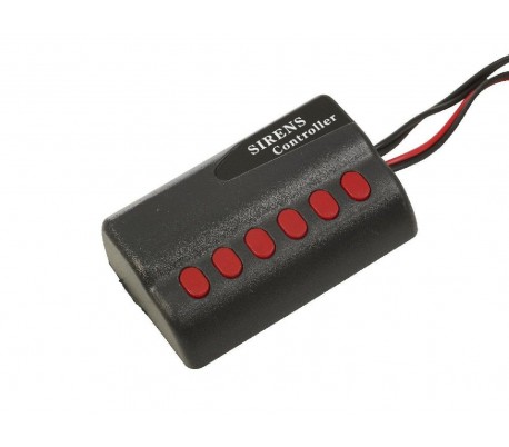 Sirena 20W para el coche con mando de control (6 melodías diferentes) - LIFETIME
