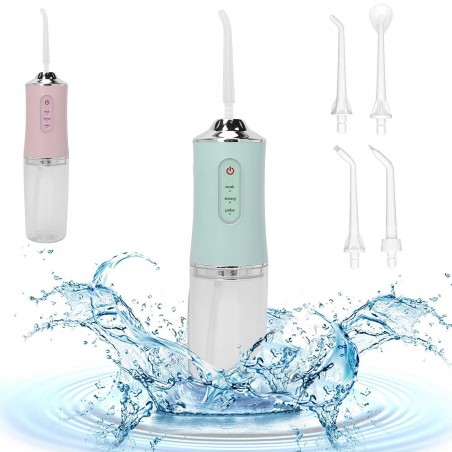 Irrigador dental eléctrico recargable con 3 modos de agua oral