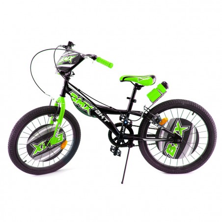 Bicicleta BMX BKT Diámetro 20" Cuadro de acero con timbre y botella de agua