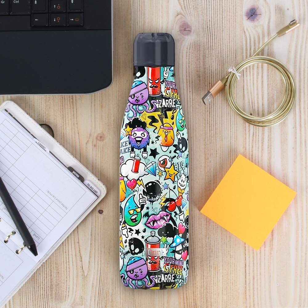 Botella térmica GRAFFITI 500ml Acero inoxidable...