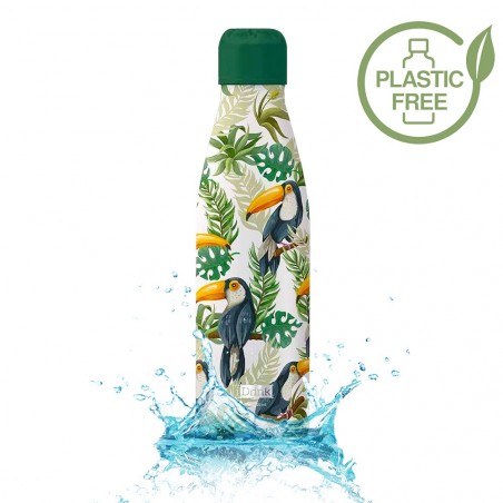 Botella térmica TUCÁN 500ml Acero inoxidable de doble pared SIN BPA ID0018