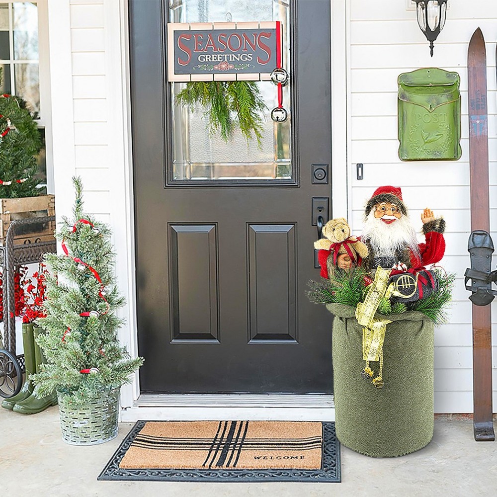 900645 Papá Noel en una bolsa 80cm Decoración...