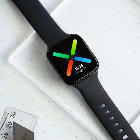 Smartwatch Fitness FT80 Unisex Watch Display 1.69" Mensajes y notificaciones APP