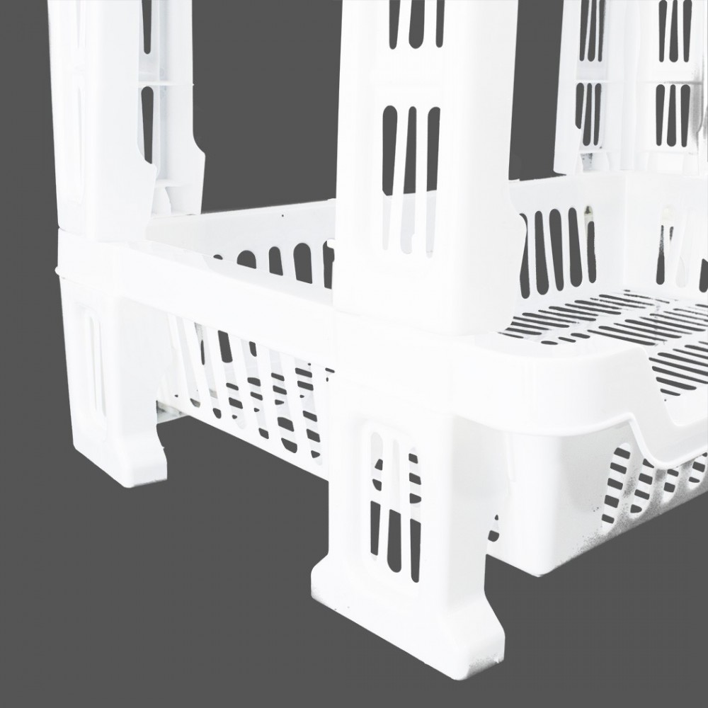 205780 Carrito para frutas con 4 estantes para...