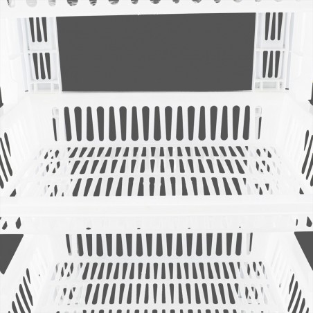 205780 Carrito para frutas con 4 estantes para ahorrar espacio 42x35x75cm