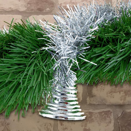 47850 Guirnalda de navidad ramas de árbol nevado 290 cm Decoración navideña