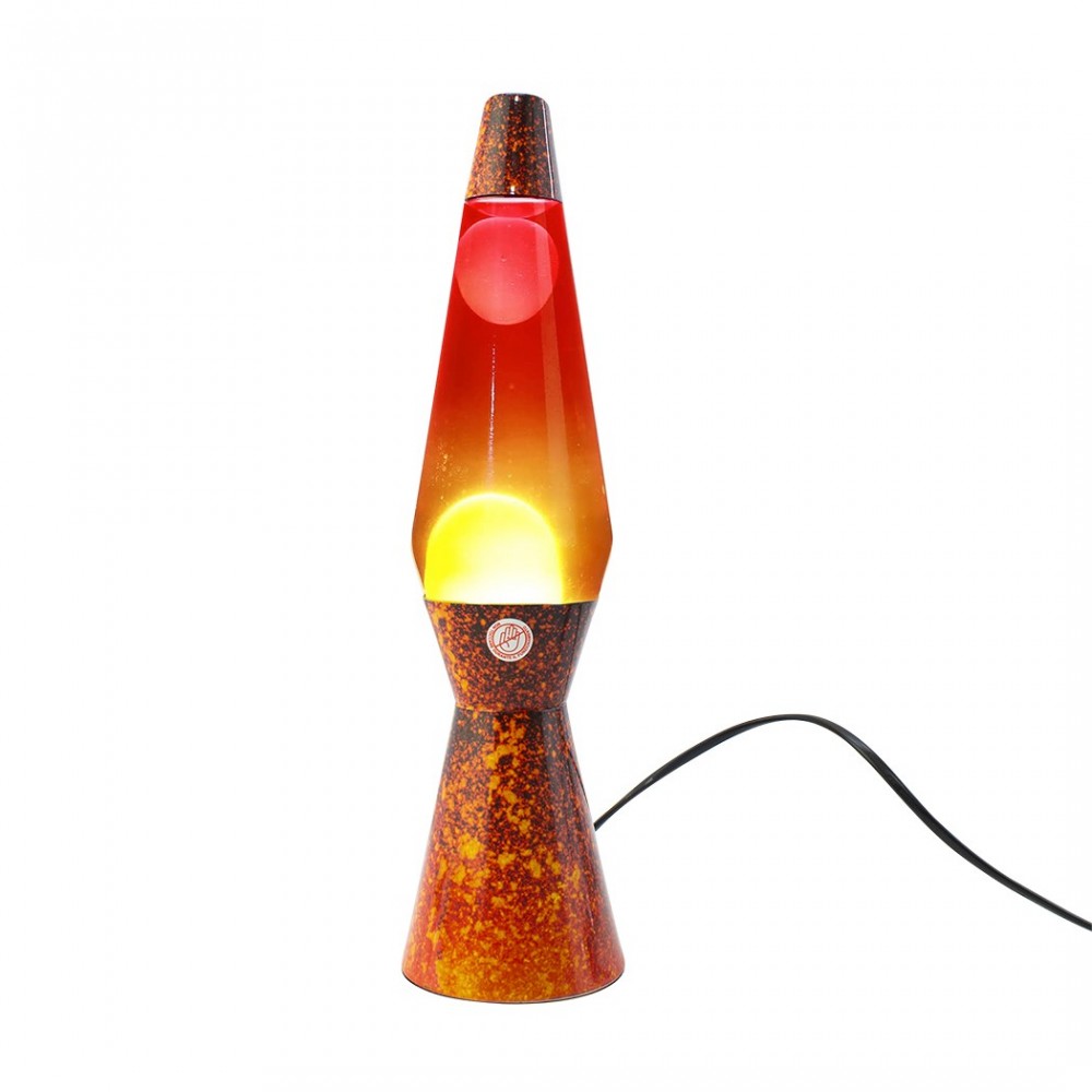 Lámpara de Lava 40cm XL1781 Base de Fantasía Volcán y Magma Rojo Diseño Moderno