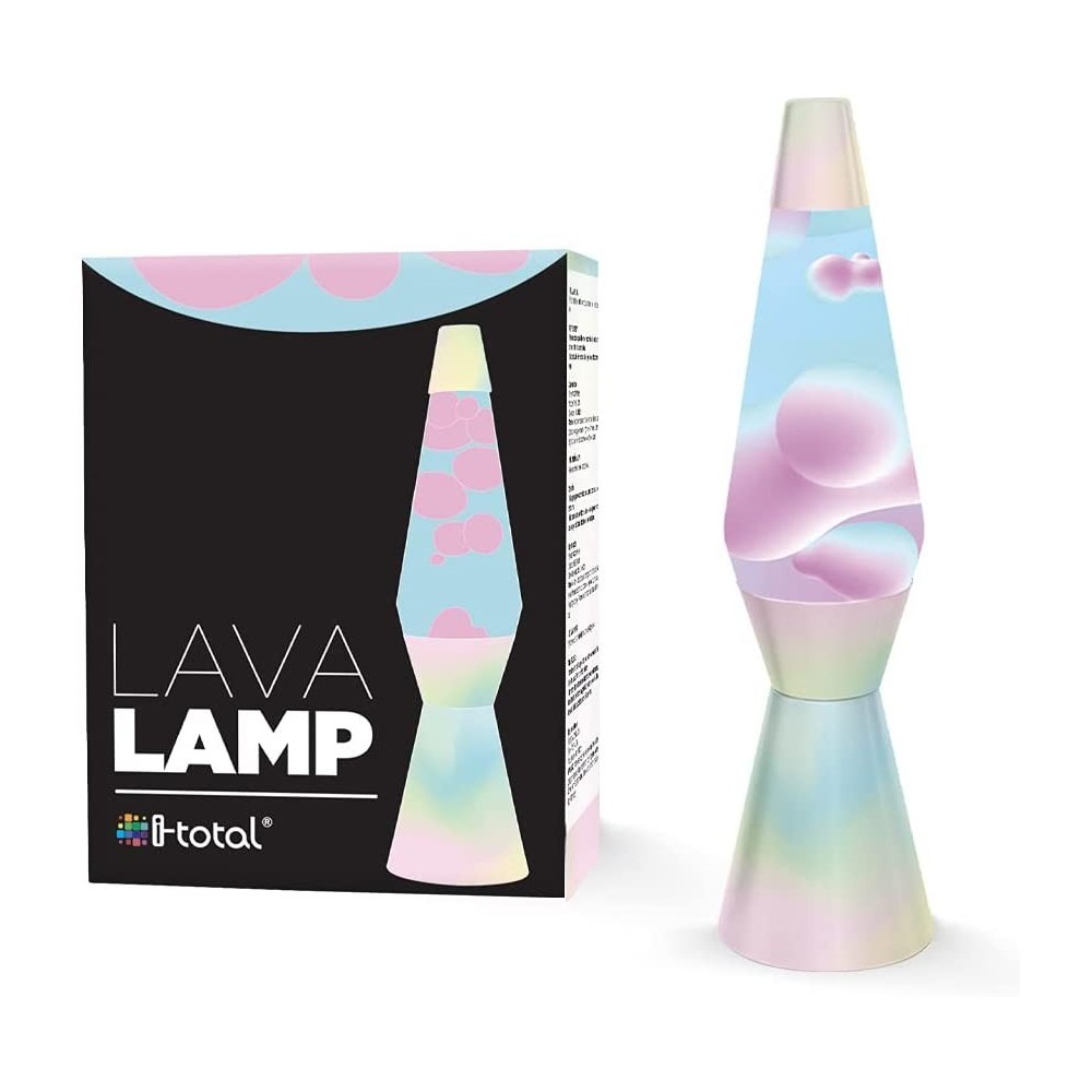 Lámpara de Lava 40cm XL1779 Raimbow Dream Base...