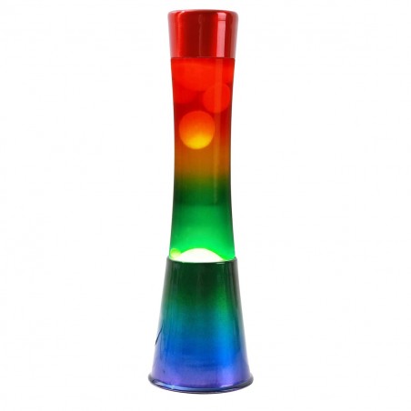 Lámpara de Lava 40cm XL1782 base Rainbow y Magma multicolor Diseño Moderno