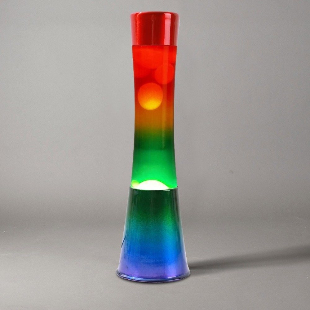 Lámpara de Lava 40cm XL1782 base Rainbow y...
