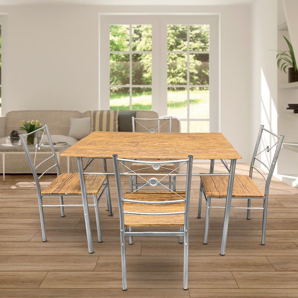 536056 Juego de mesa rectangular y 4 sillas...