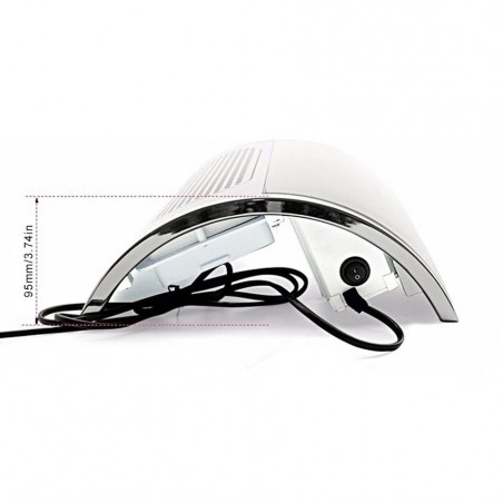 Aspirador 3 ventiladores de mesa para técnicos de uñas 858-5con bolsa de polvo