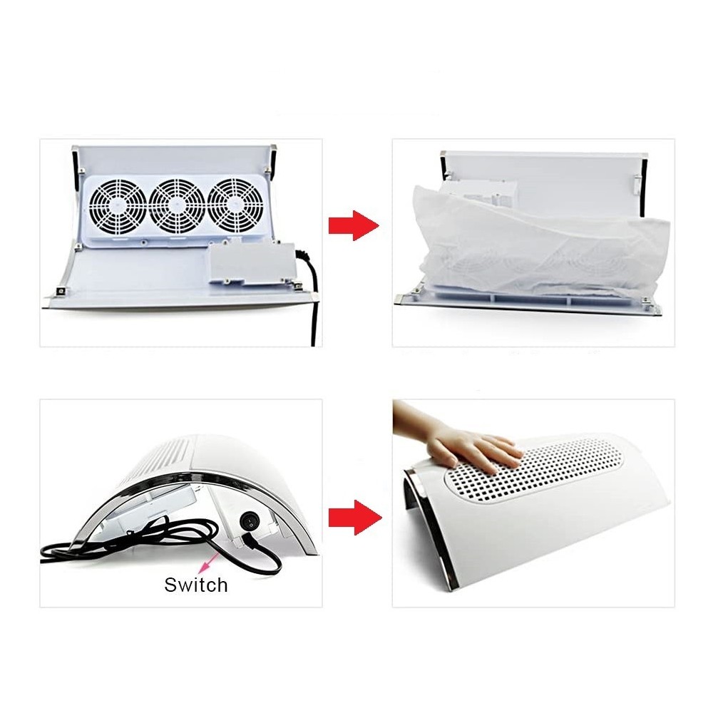 Aspirador 3 ventiladores de mesa para técnicos...