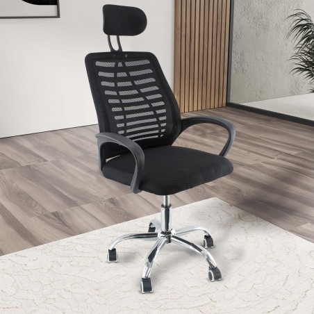 Silla ejecutiva de oficina mod. TOKYO con cabezal y reposabrazos OFFIX3