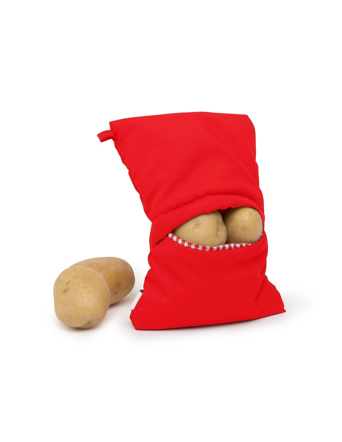 Bolsa de patatas para microondas, paquete de 2 bolsas reutilizables para  microondas, bolsa para hornear, bolsa para patatas, color rojo oso de fresa  Hogar