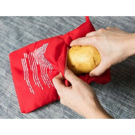 Bolsa de cocción express para microondas reutilizable para patatas
