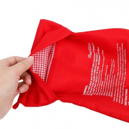 Bolsa de cocción express para microondas reutilizable para patatas