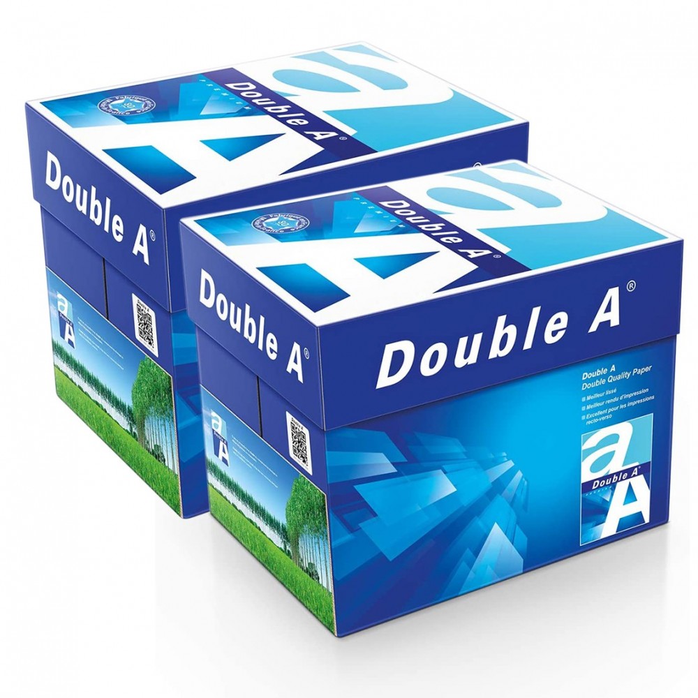 015430 Pack 20 paquetes papel tamaño A5 500 hojas de 80 g DOUBLE A Premium