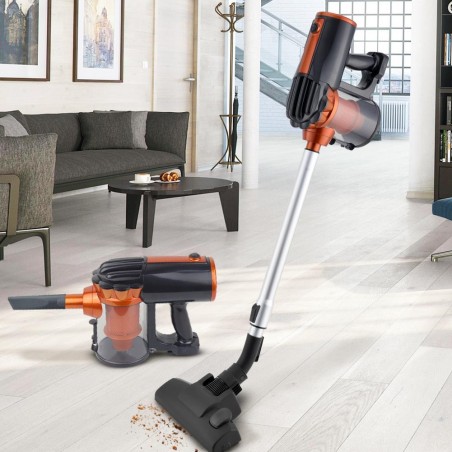 Aspirador Vacumm Cleaner 2 en 1 600W multiciclón regulable y 3 cepillos