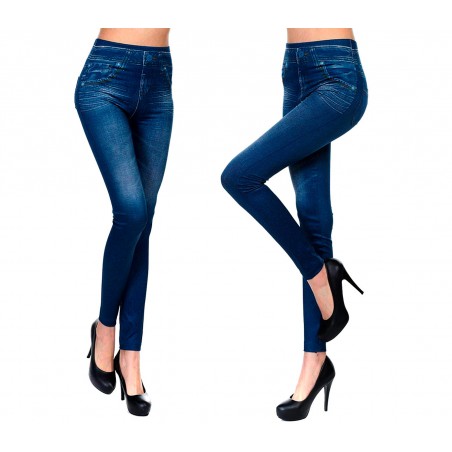 Jeggings efecto Jeans AMETISTA D5384 Moldeadores y de contención interna