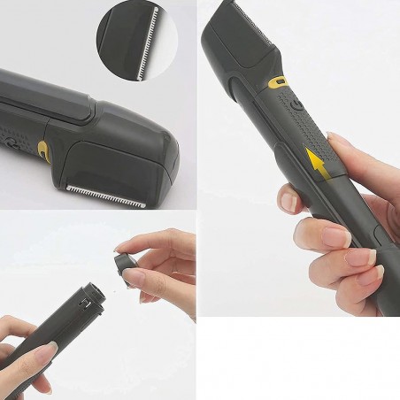 246851 Maquinilla inalámbrica a batería para cabello y barba 5 cabezales