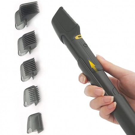 246851 Maquinilla inalámbrica a batería para cabello y barba 5 cabezales