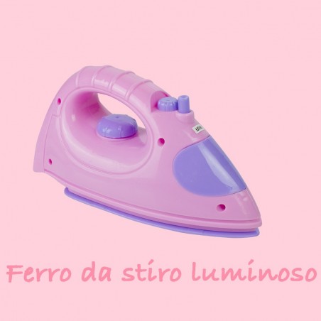 100742 Tabla de planchar Play and Stira rosa plegable con estructura de metal