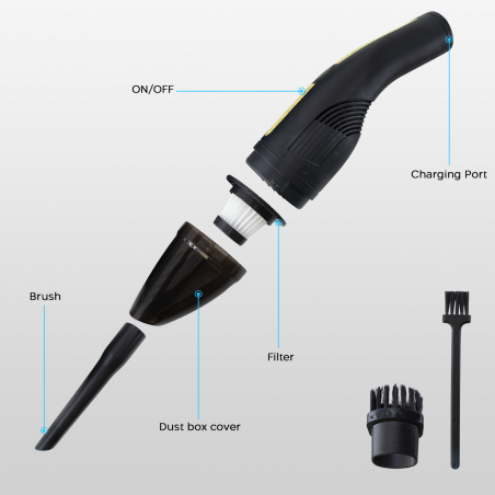 542239 Mini aspirador portátil para automóvil con cable USB Aspirador de mano