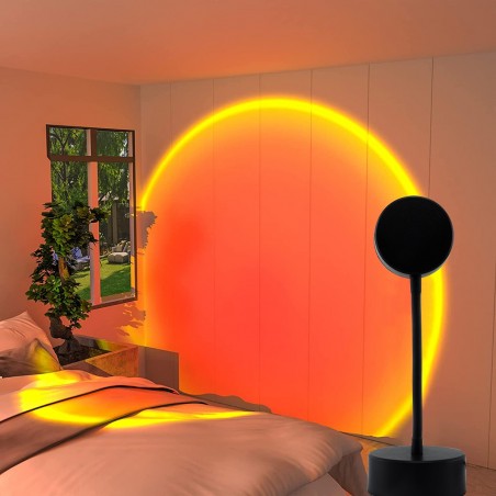 861155 Lámpara de ambiente LED USB giratoria SUNSET RED Project Light Wall