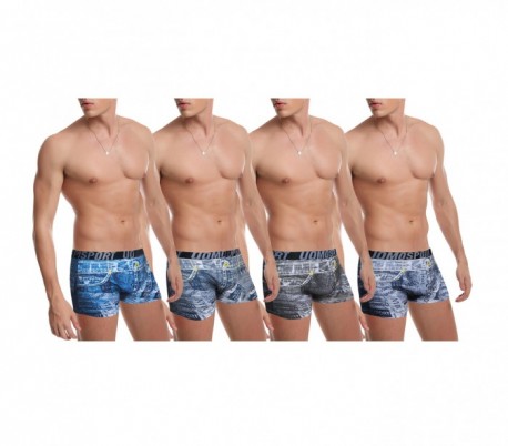 Pack de boxer (4 - 8 - 12 unidades) mod. DENIM - Ropa interior masculina