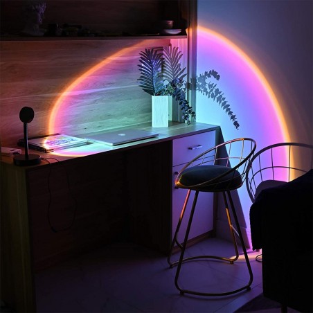 861155 Lámpara de ambiente LED USB giratoria ARCOBALENO Project Light Wall