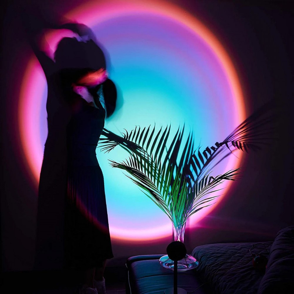 861155 Lámpara de ambiente LED USB giratoria...