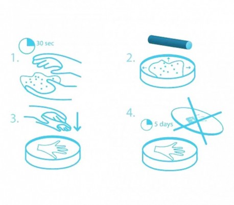 Kit de yeso para manos y pies de bebé con marco