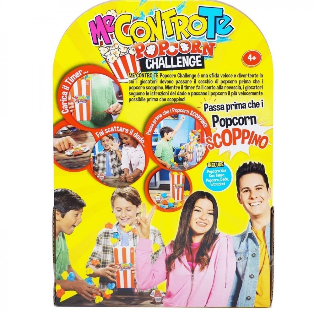 Divertido juego de mesa Pop-Corn ME CONTRO TE challenge niños y adolescentes
