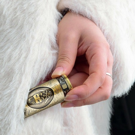 107773 Mini afeitadora portátil con 2 cuchillas diseño vintage Carga USB