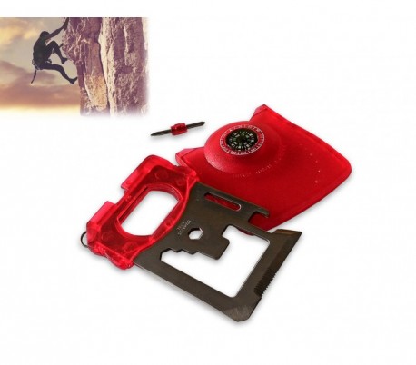 Wallet 11 en 1 - Herramienta multifunción para supervivencia y emergencia