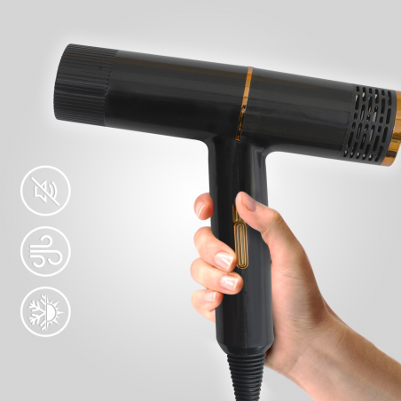 Secador de pelo profesional de bajo ruido de 2000 W pelo seco en 3-5 minutos