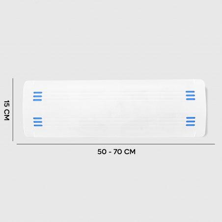 302008 Deflector universal para aire acondicionado escudo ventilación ajustable