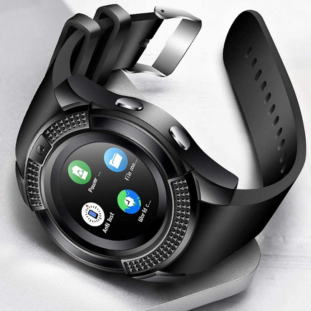00095 Smartwatch Round Dial 3cm reloj cámara notificaciones y rastreador