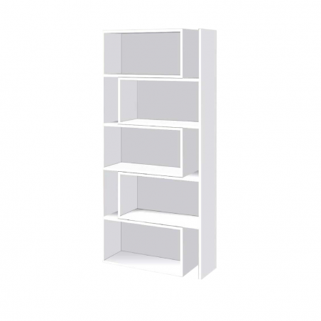 Art.CR16 Estantería librería extensible 5 a 10 compartimentos de madera 181H cm