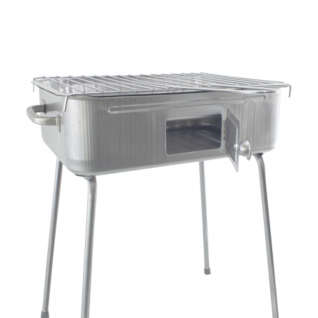 Barbacoa Fornacella grande en plancha impresa 27x37cm con Parrilla y Tapa