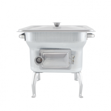 Barbacoa Fornacella pequeña en chapa 25x25cm con recambios y tapa