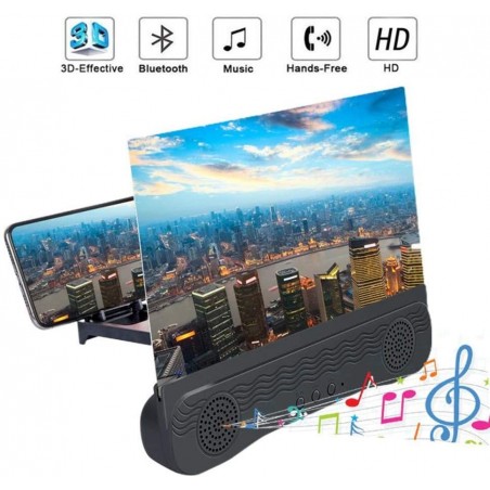 945362 Lens 3D amplificador de audio y video para smartphone 12" Carga USB