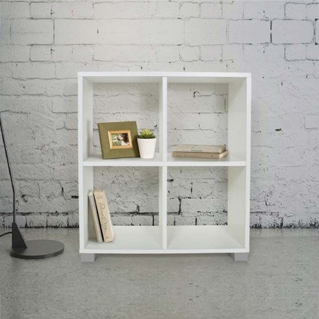 Librería Estantería de Madera 4 Cubos Art.106 Almacenamiento 63X24X68H Cm