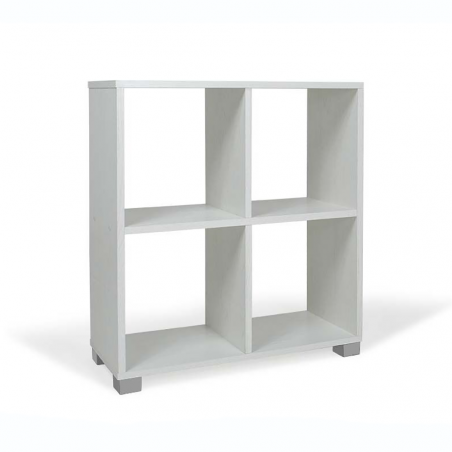 Librería Estantería de Madera 4 Cubos Art.106 Almacenamiento 63X24X68H Cm