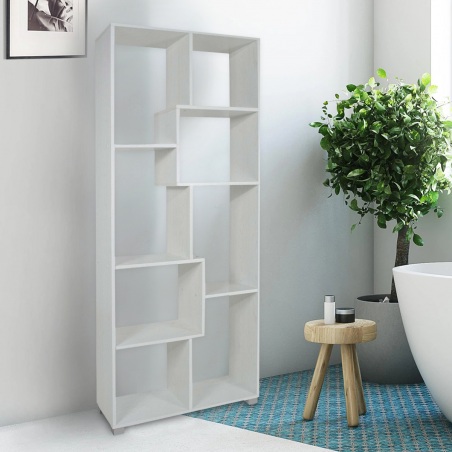 Estantería librería de Madera 8 estantes de almacenamiento Art. 114 70x24x178H