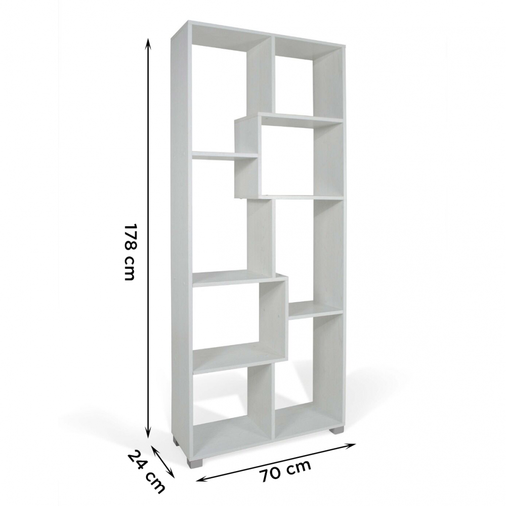 Estantería librería de Madera 8 estantes de...