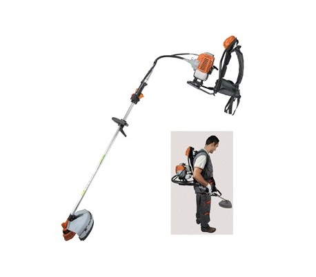 Cortador de cepillo, condensador de ajuste, gasolina, 43cc, mochila, respaldado